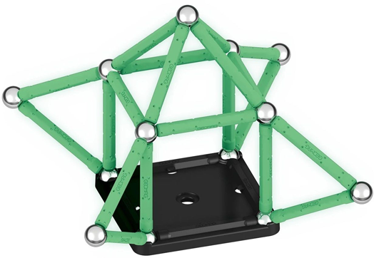 Магнитен конструктор Geomag - Glow, 42 части