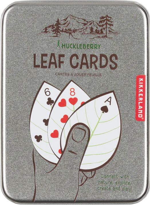 Карти за игра във формата на листо Kikkerland Huckleberry