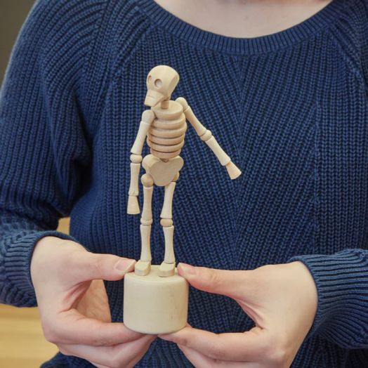 Дървен скелет с еластични стави Kikkerland