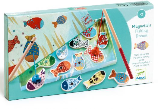 Дървени магнити Djeco - Омагьосан риболов