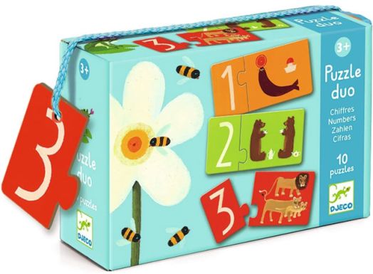 Детски пъзел Djeco: Duo Numbers