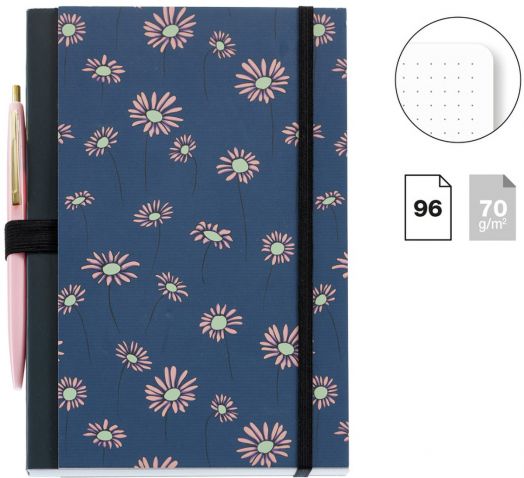 Тефтер с химикалка Miquelrius Happy Daisies