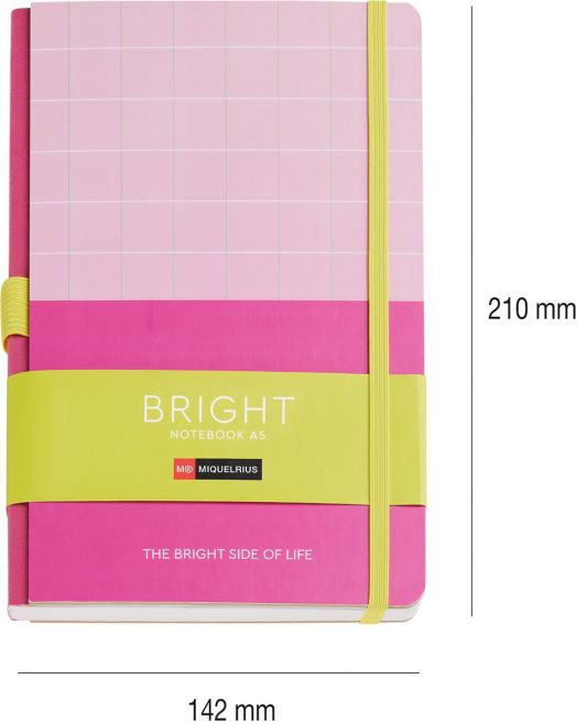 Тефтер Miquelrius Bright A5, розов