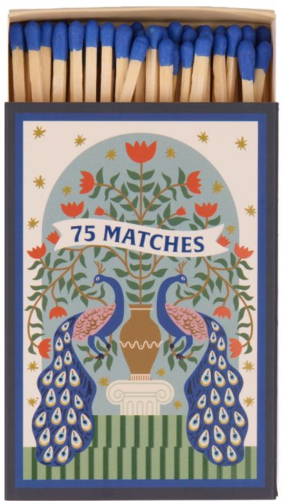 Кибритени клечки Paddywax - Peacock, 75 бр.