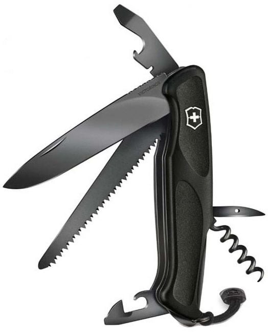Швейцарски джобен нож Victorinox Ranger Grip 55 Onyx Black