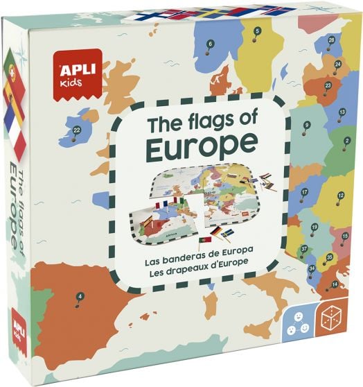 Детски пъзел Apli Kids - Флаговете на Европа