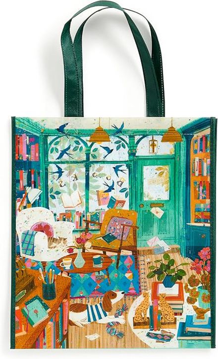 Чанта за пазаруване Galison Bookshop Afternoon