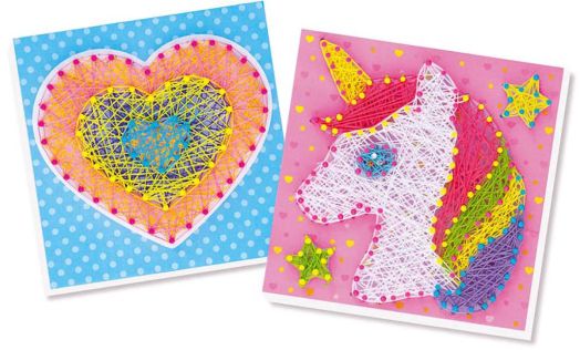 Творчески комплект 4M - Стринг арт, сърце и еднорог