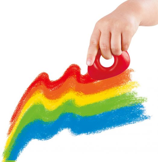 Триъгълни пастели Hape, 5 цвята