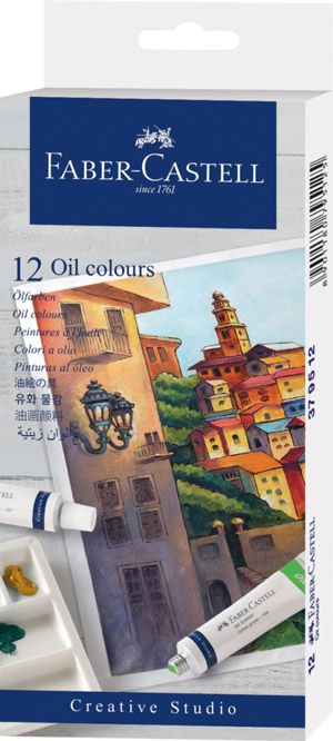 Маслени бои Faber-Castell, 12 цвята