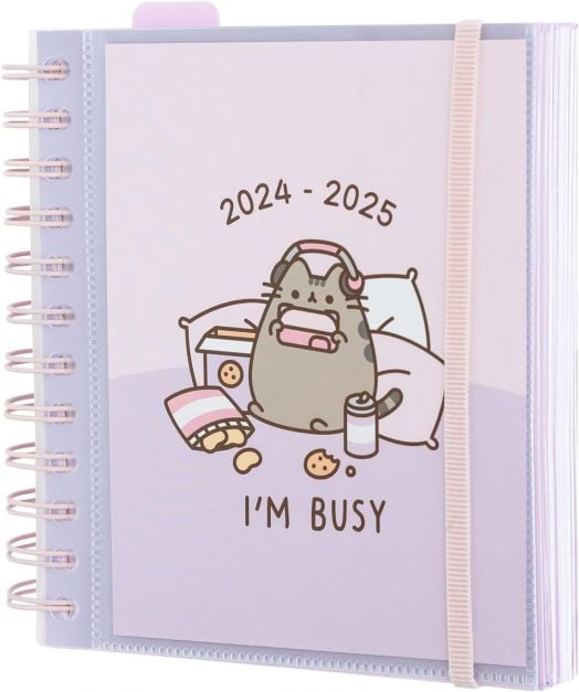 Месечен бележник-органайзер Grupo Erik Pusheen Moments за 11 месеца - август 2024 / юни 2025 година