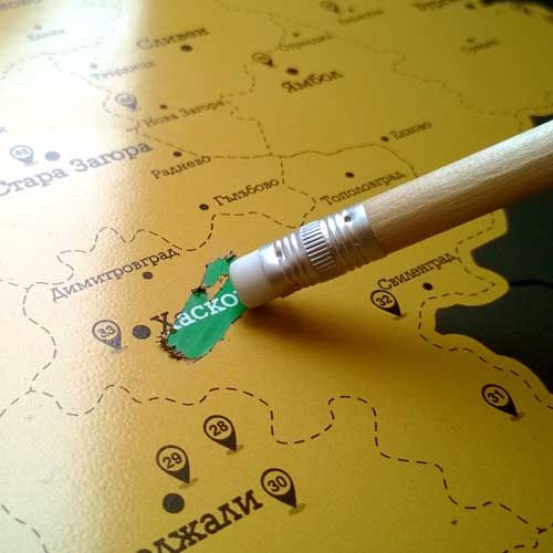 Скреч карта на България