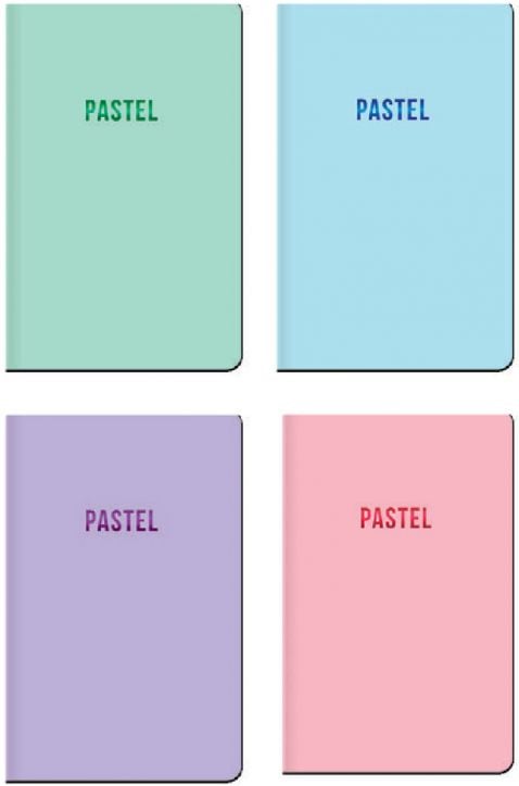Тефтер Lastva Pastel А6, 96 листа с широки редове