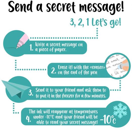 Изтриваема гел химикалка Legami Butterfly с капачка и гумичка