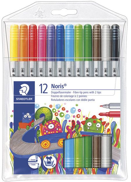 Флумастери Staedtler, двувърхи