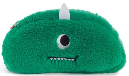 Плюшен несесер с две лица Miquelrius Little Monster, зелен / син