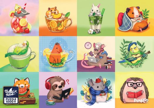 Пъзел Black Sea Puzzles - Сладки дребосъци, 1000 части