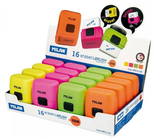 Гума с четка Milan Fluo