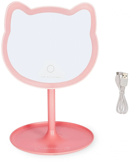 Настолно огледало с осветеление Legami - Kitty