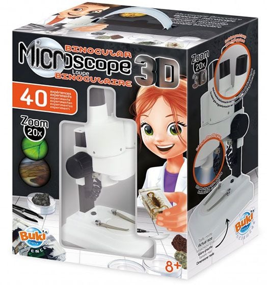 Mикроскоп с аксесоари Buki - 40 експеримента