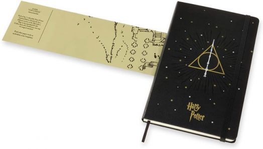 Класически тефтер Moleskine Limited Editions Harry Potter Deathly Hallows с твърди корици и линирани страници