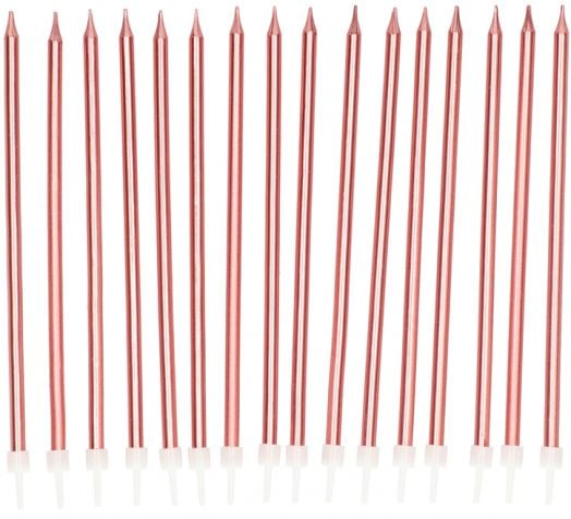 Свещички Folat - Розово злато, 16 бр.