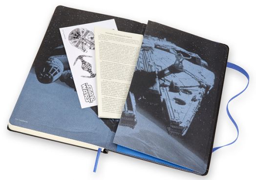 Класически тефтер Moleskine Limited Editions Star Wars Millennium Falcon с твърди корици и линирани страници