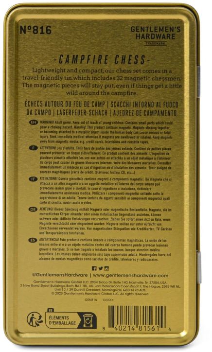 Магнитен шах за път Gentlemen's Hardware Campfire