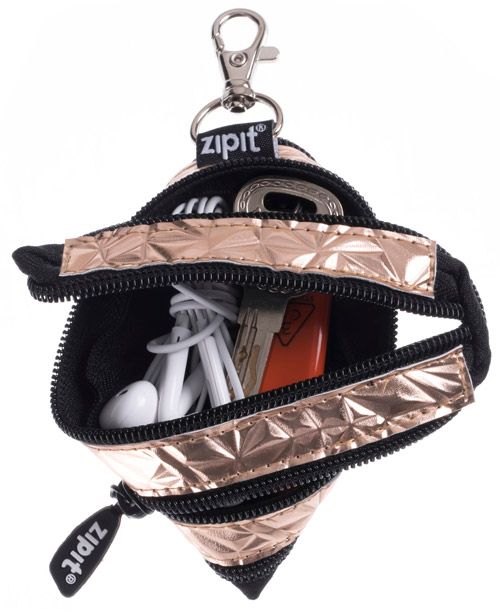 Детско портмоне Zipit Metallic, златисто