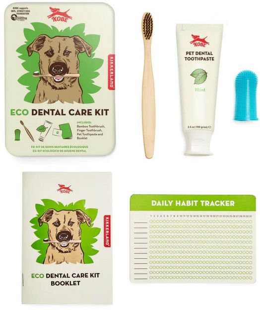 Комплект Kikkerland - Грижа за зъбите на кучето