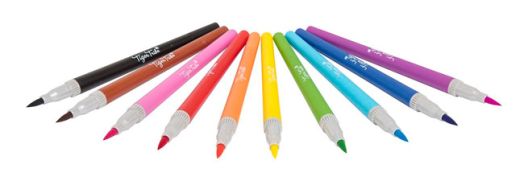 Двувърхи маркери Tiger Tribe, 10 цвята