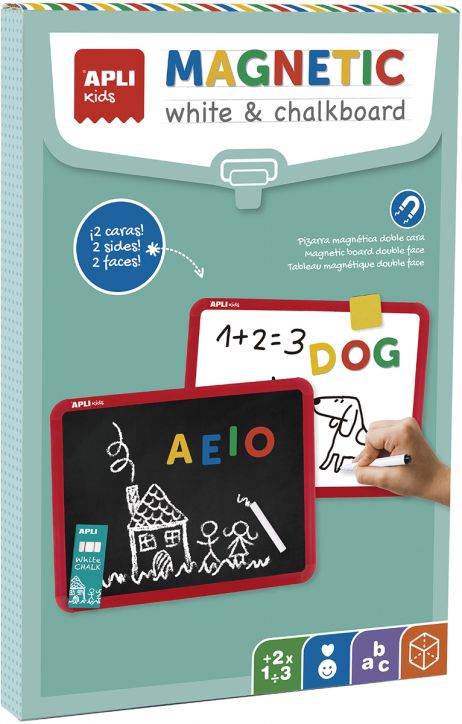 Двустранна магнитна дъска Apli Kids