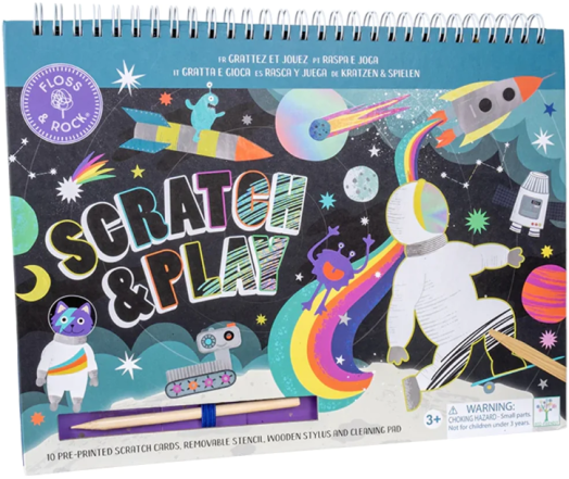 Творчески комплект Floss & Rock, Scratch and Play, Space - Космонавт