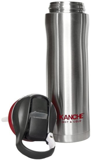 Стоманен термос Kanche - Спортувай с мен, червен