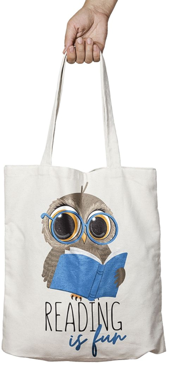 Чанта за пазаруване Simetro Books - Reading Is Fun