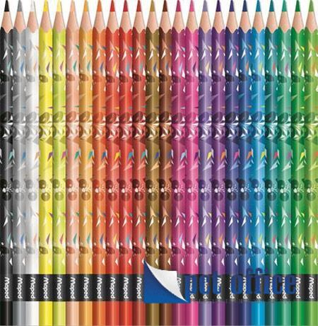 Цветни моливи Maped Mini Cute, 24 цвята