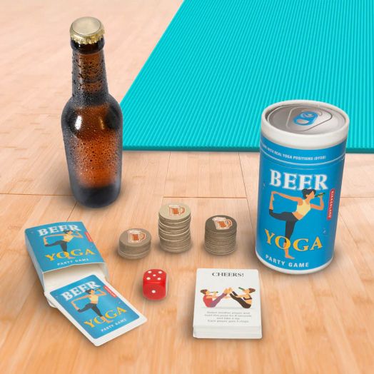 Парти игра Kikkerland - Beer Yoga