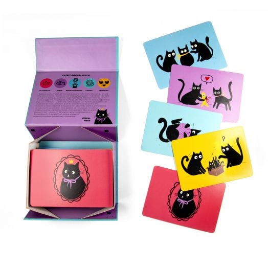 Игра Kitty talks - карти с въпроси