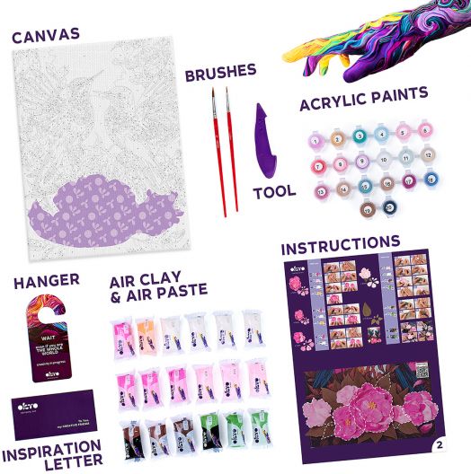 Творчески комплект Okto - Направи 3D картина с лек моделин 