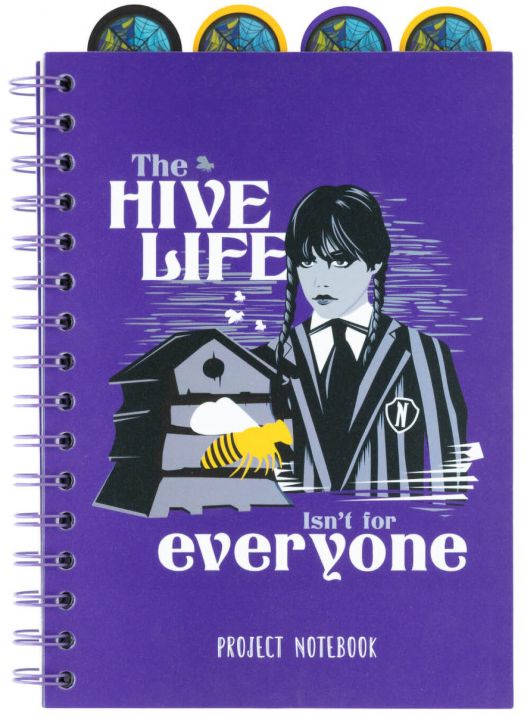 Тефтер Grupo Erik Wednesday A5 със спирала и 4 разделителя