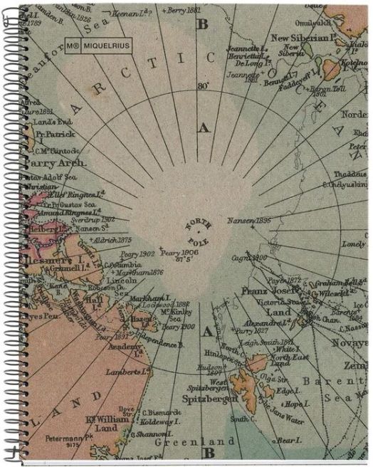 Тетрадка Miquelrius Ecomaps А5 със спирала, 80 листа на малки квадратчета