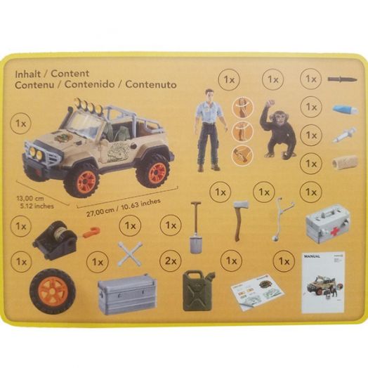 Комплект Schleich: Автомобил с лебедка