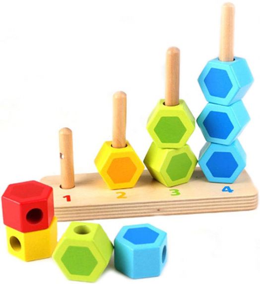 Разноцветни форми за нанизване Hape