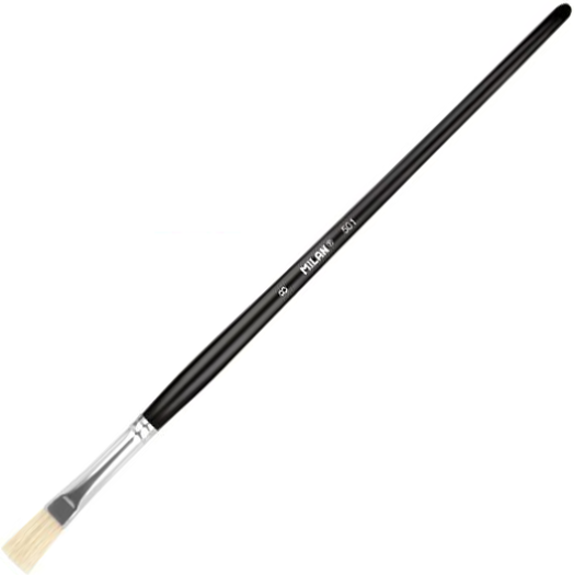 Плоска четка за рисуване Milan #8
