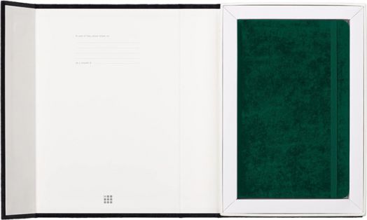 Тефтер Moleskine Velvet Green в кутия