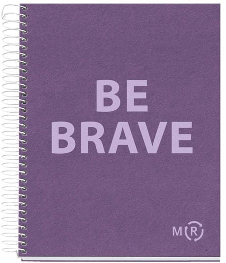 Тетрадка Miquelrius Be Eco A5 със спирала, 80 листа, малки квадратчета, аметист