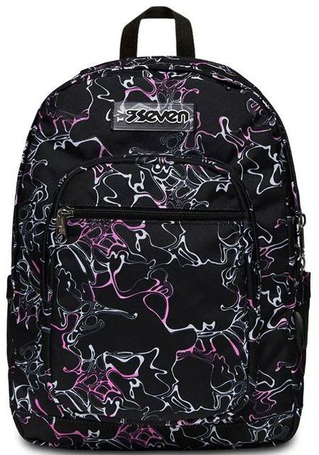 Ученическа раница Seven Freethink Rose Violet с две отделения и USB порт