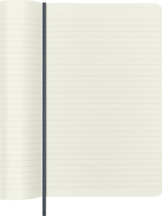 Класически син тефтер Moleskine Precious & Ethical Vegan с меки корици и листа на широки редове