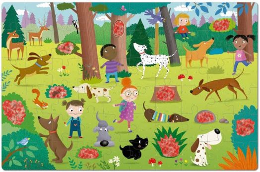 Пъзел-игра Apli Kids - Тайни в гората, 60 части