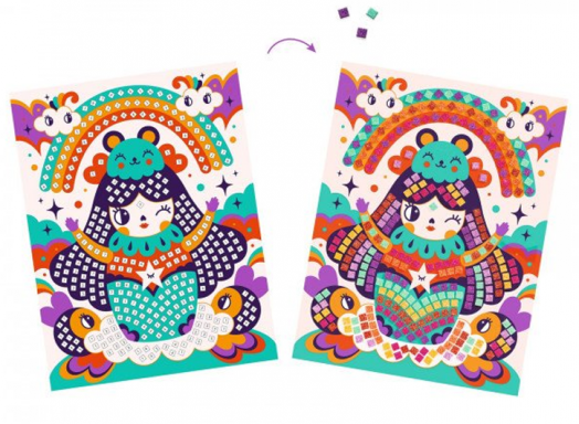 Мозайка Djeco: Kokeshi